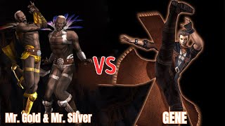 GENE VS Mr. Gold & Mr. Silver - God Hand Boss Fight