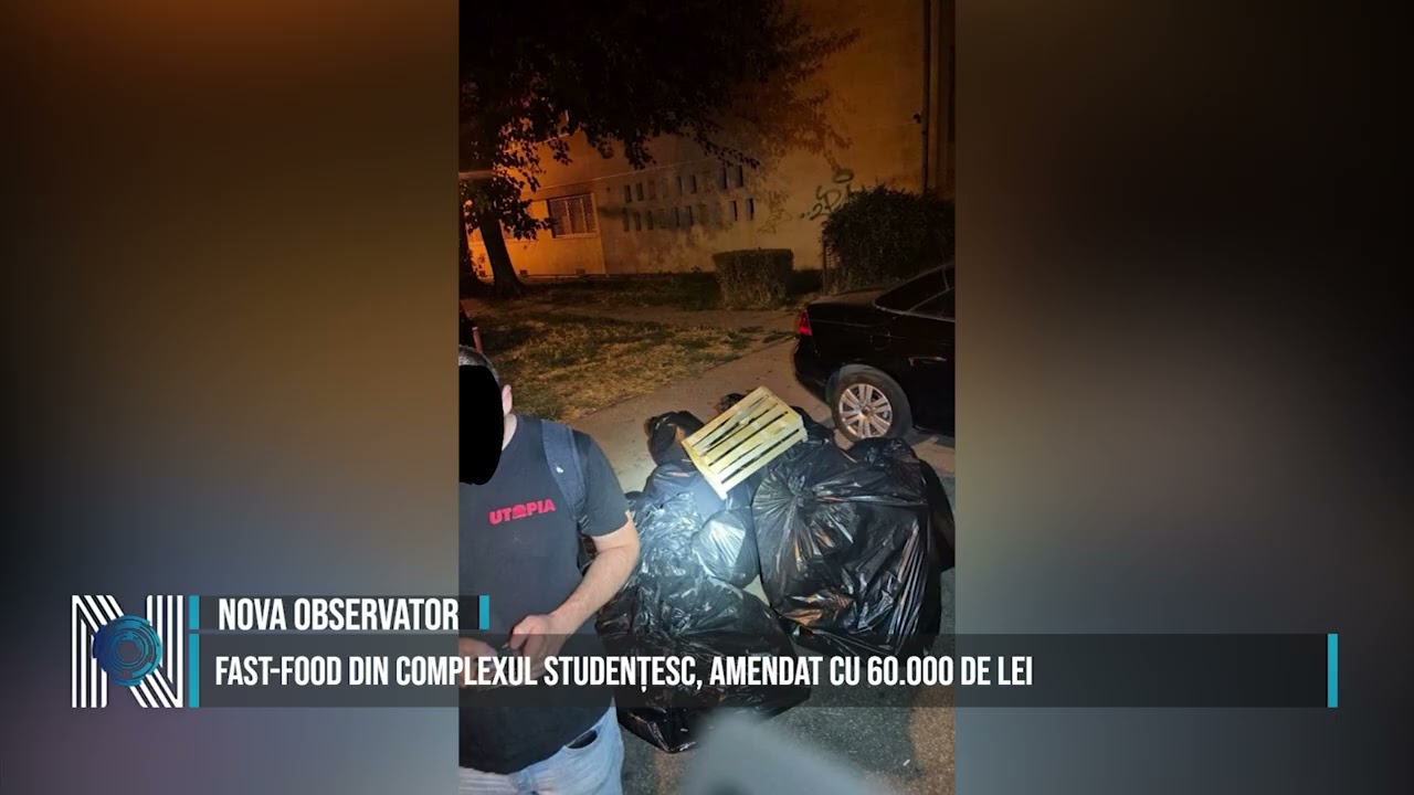 Fast-food din Complexul Studențesc, amendat cu 60.000 de lei