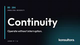 BS 204 · Continuity — Operate Without Interruption | Silent Showcase