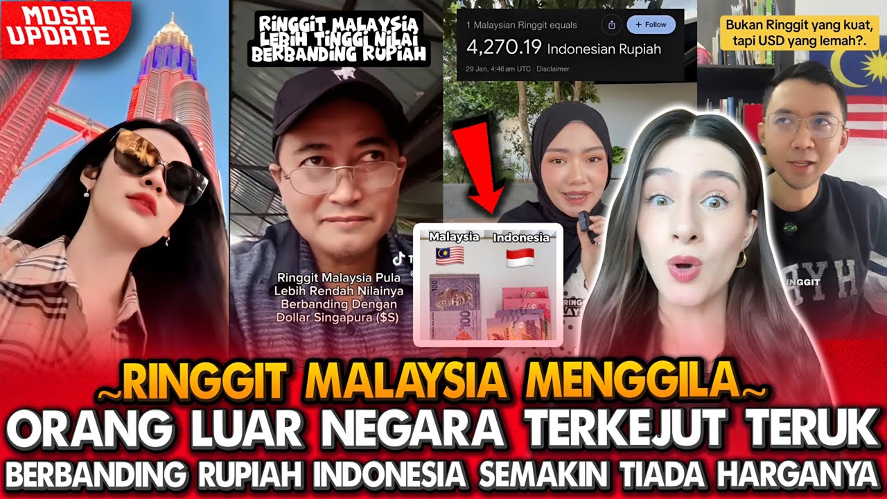 Ringgit Malaysia Menguat Teruk‼️ Rupiah Jatuh, Jurang Nilai Tukar Semakin Besar