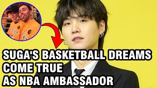 BTS NEWS TODAY! Suga&#39;s Basketball Dreams Come True as NBA Ambassador