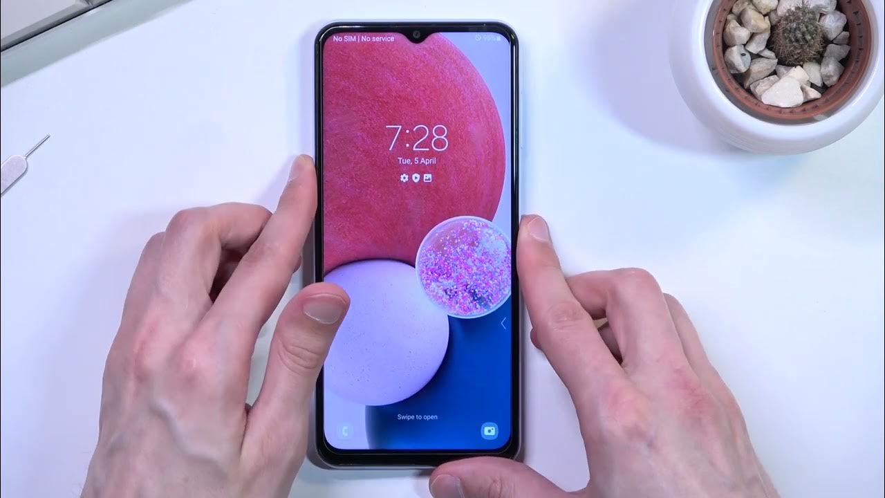 How to Insert SIM and SD into SAMSUNG Galaxy A13 Set Up Nano SIM