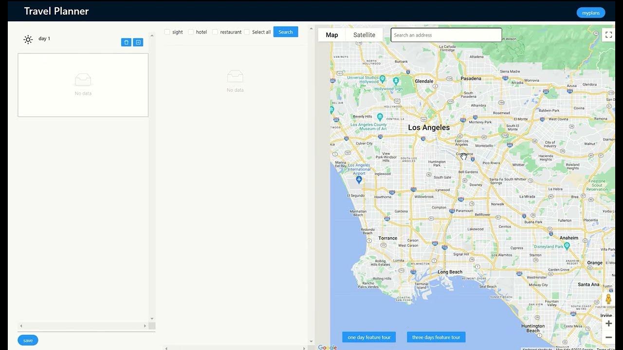 Trip Planner App with React, Spring Boot and Google Map API - YouTube