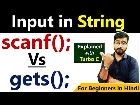scanf() Vs gets() | String in C Language | By Rahul Chaudhary
