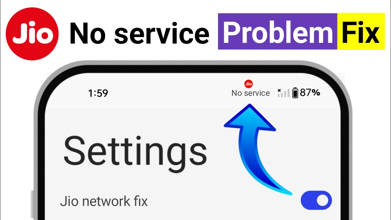 Jio Service Loop Jio SIM No Service Problem Solution In Hindi | Jio Ka SIM No Service ...