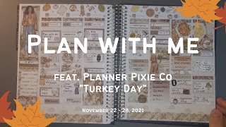 Plan with Me feat. Planner Pixie Co Turkey Day