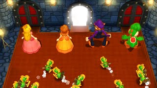 Mario Party 9 - Peach Vs Daisy Vs Waluigi Vs Yoshi Master Difficulty| Cartoons Mee