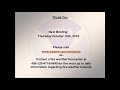 NWS Missoula Fire Weather Briefing October 14th