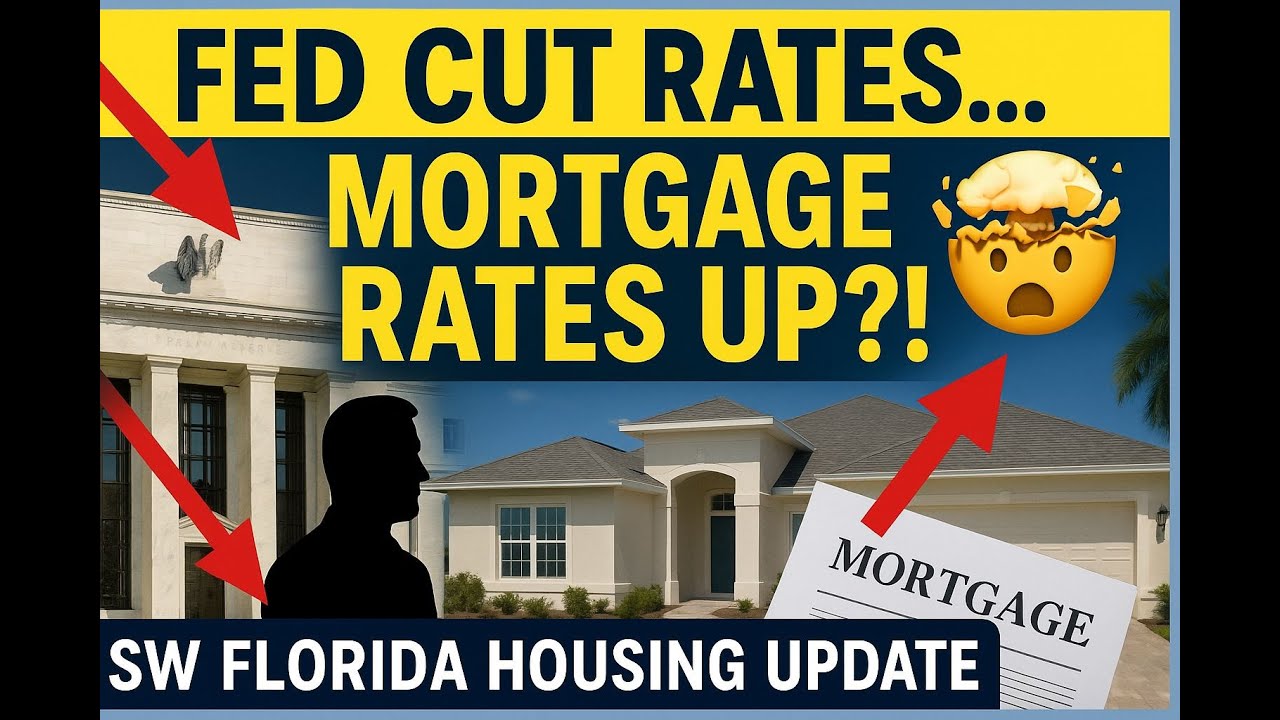 Fed Cut Rates… But Mortgage Rates Went UP?! | End of September Lee Co Florida Housing Market Update