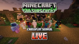 Minecraft - Crossplay Server with Viewers!! (Road to 700!) Live