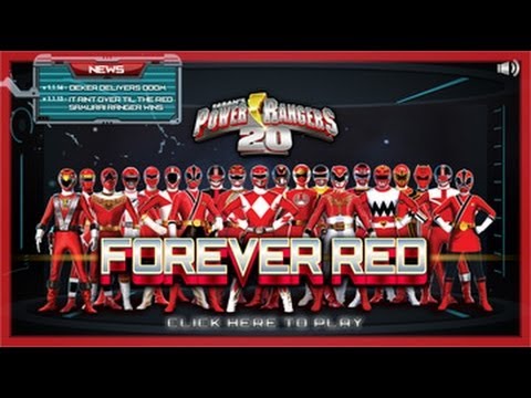 Power Rangers 20th Anniversary: Forever Red - Power Rangers Games - YouTube