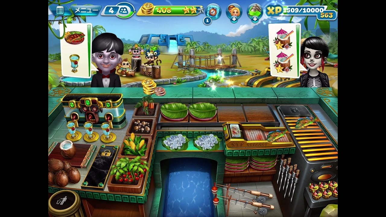 The Tropical Hideout  13   ⭐️⭐️⭐️ cooking fever  クッキングフィーバー