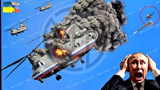 7 Russian CH47 Chinook Helicopters Carrying 2000 Elite Troops Destroyed by US F16s