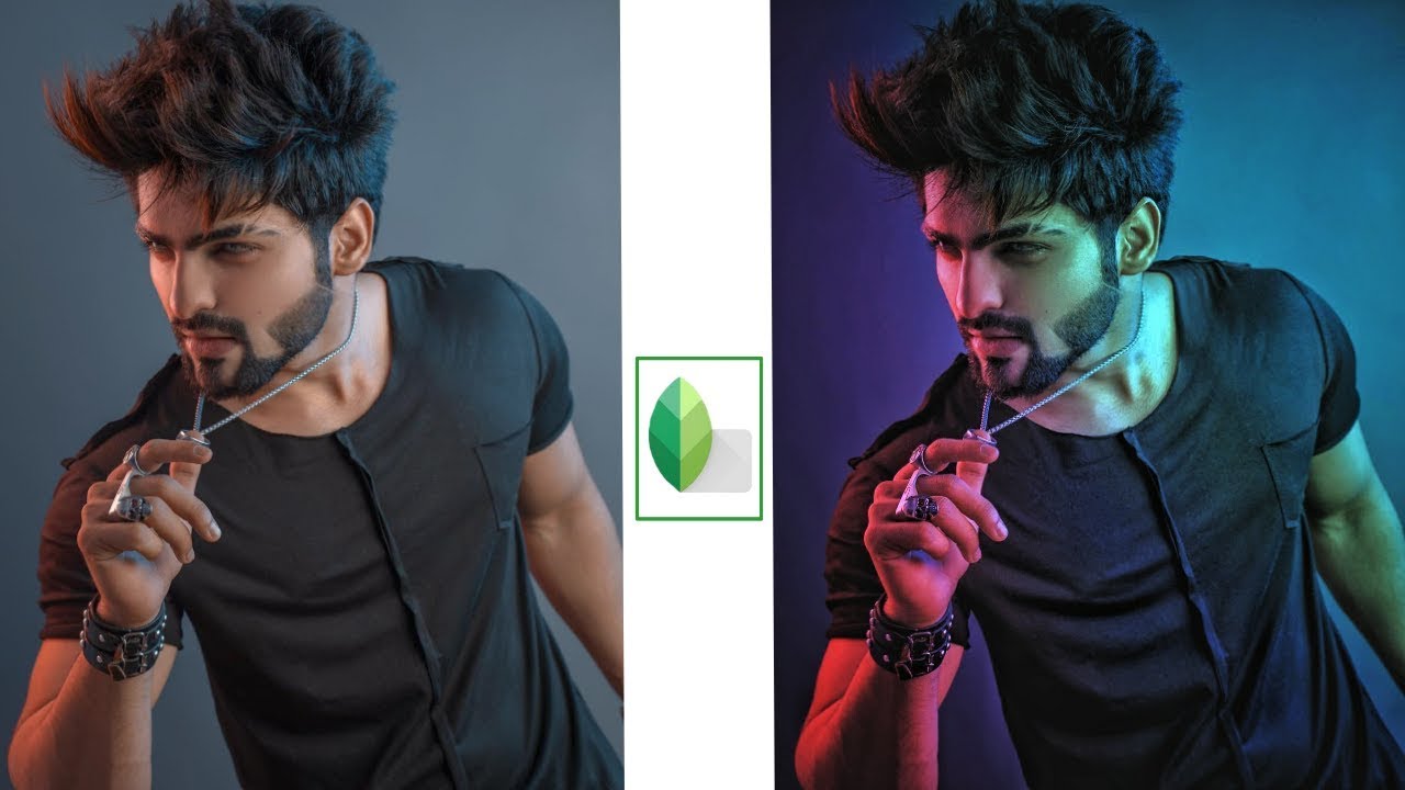 Snapseed dual tone photo editing in mobile - pink & blue tone effect editing | Snapseed tutorial