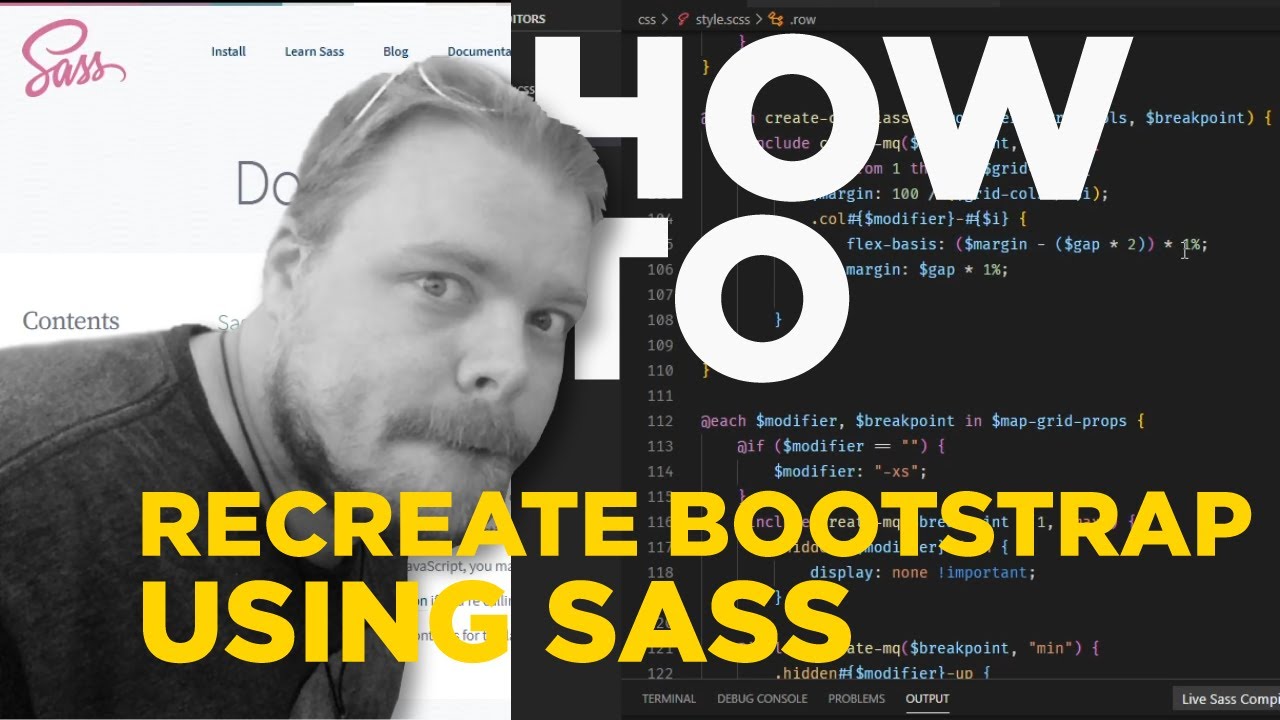 Let's Recreate Bootstrap using Sass, Part 1 - #43