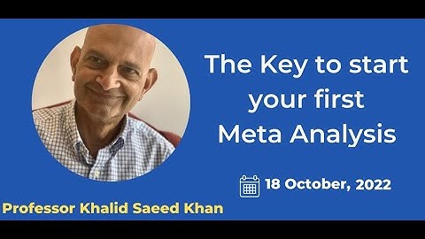 Key to Start Your First Meta-Analysis | Part 1 of 2 | #systematicreview #evidencematters