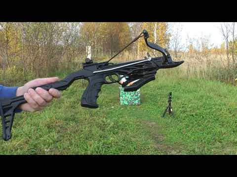 Арбалет-пистолет Man Kung MK-TCS2 Alligator - Обзор со стрельбой