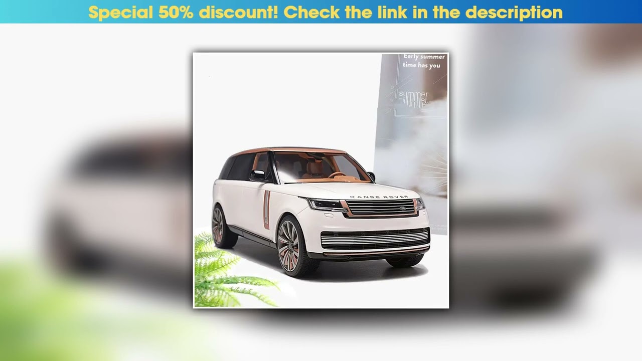 Exclusive Large Size New 1/18 Land Range Rover SUV Alloy Car Model Diecast Metal Toy Off-road Vehic