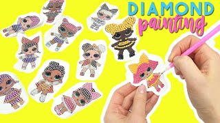 LOL Surprise Dolls Diamond Painting Queen Bee and Sparkle Queen! DIY Craft Kit for Kids