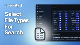 Select file types for search
