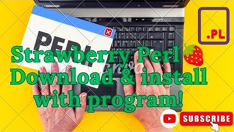 How to Install Strawberry Perl 🍓|| Download and install Perl for windows 11|| Programming in Perl