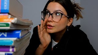 ASMR PO POLSKU | koleżanka z ławki pomaga Ci ściągać | niesłyszalne szepty i dźwięki ust | roleplay screenshot 4
