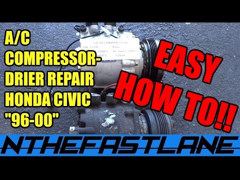 ▶️A/C Compressor And Drier Repair (Honda Civic) "96-00"🔧❄️