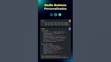 Botão de rádio com HTML e CSS