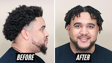 Easy Two Strand Twist-Out For Men → Low Porosity & Tight Curls (Full Wash & Style)
