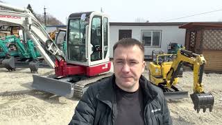 Takeuchi TB138-UR & Yanmar SV08, краткий обзор