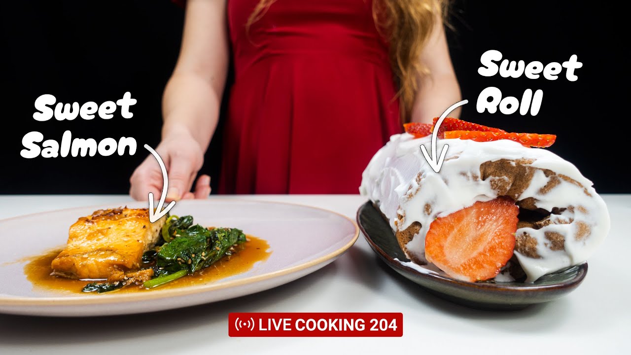 Valentine's Day Dinner: Main Dish and Dessert - LIVE Cooking 204