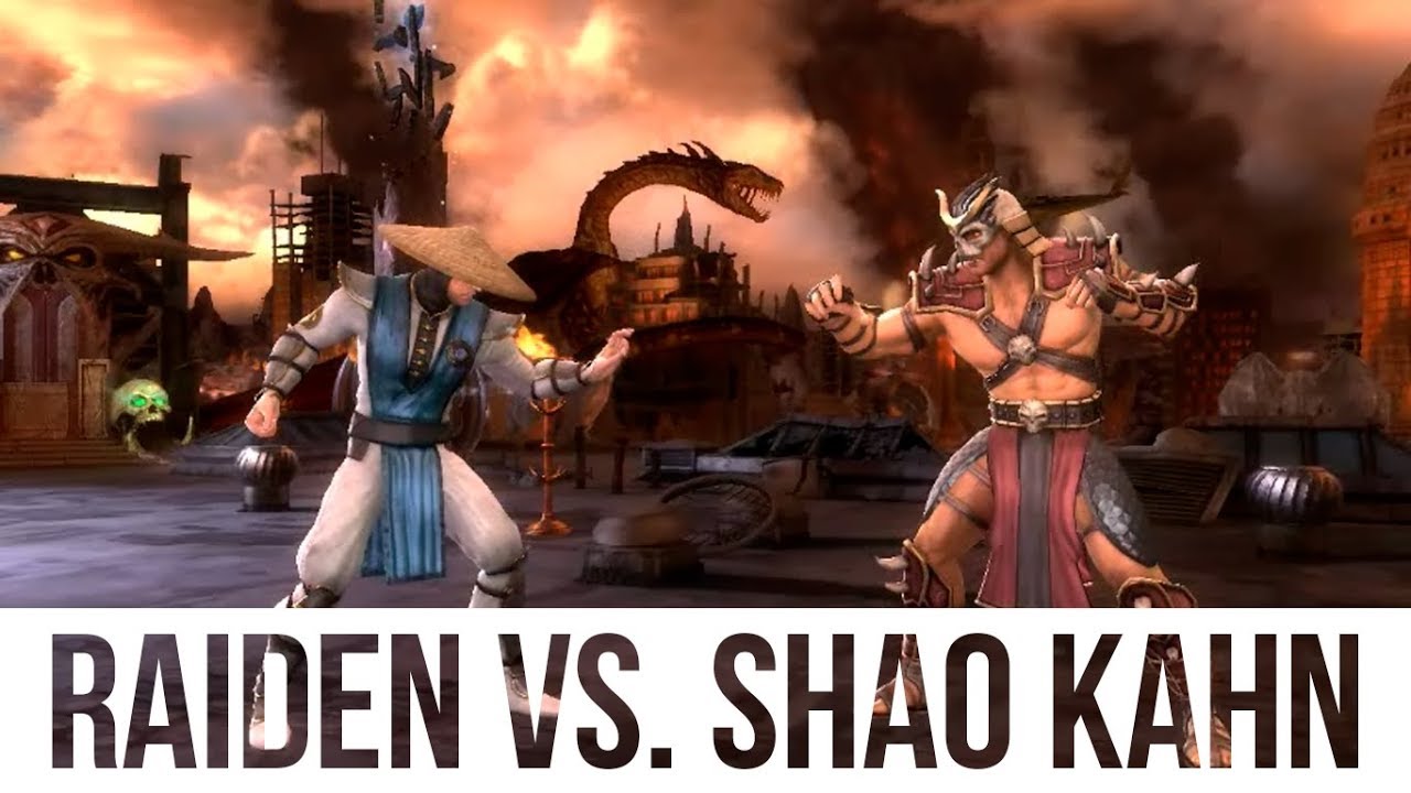 Mortal Kombat 9 Shao Kahn Vs Raiden