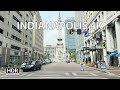 Driving indianapolis 4kr  downtown to indianapolis motor speedway  usa