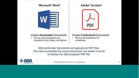 508 Compliance: Creating Accessible Documents
