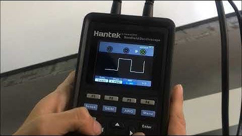 Review Hantek2D42 Mini Handheld Oscilloscope Functions Part 1