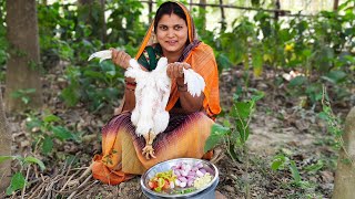 TASTY CHIKEN MASALA | Village Style Chiken Masala |#Latest Resepi | Forest Cooking| chiken fry