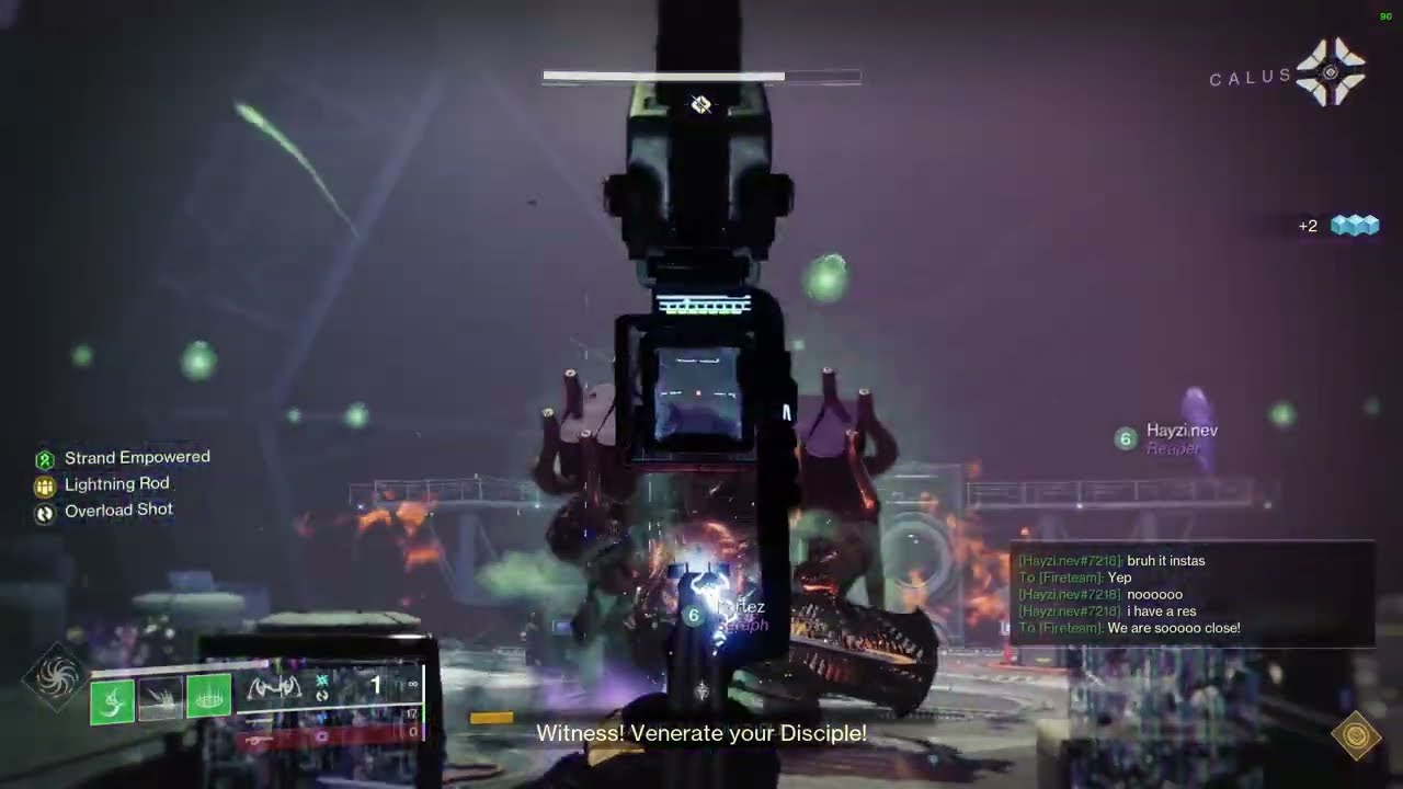 Destiny 2 Lightfall: Emperor Calus Boss Fight - 3 Man Legendary Clear.