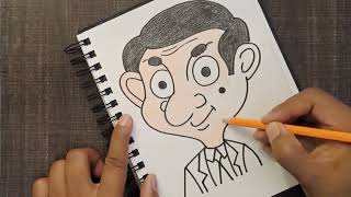 How To Draw Mr Bean | Mr Bean Easy Drawing | Step by Step Tutorial