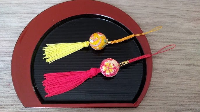 七夕飾り くす玉の作り方 手まりにも Diy Craft Key Rings Strap Youtube
