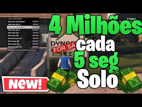 GTA 5 Online - DINHEIRO e RP INFINITO SOLO! NOVO MÉTODO!, PS3, PS4, XBOX  360 e XBOX ONE