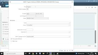CL8. PARAMETERS in Report Programs