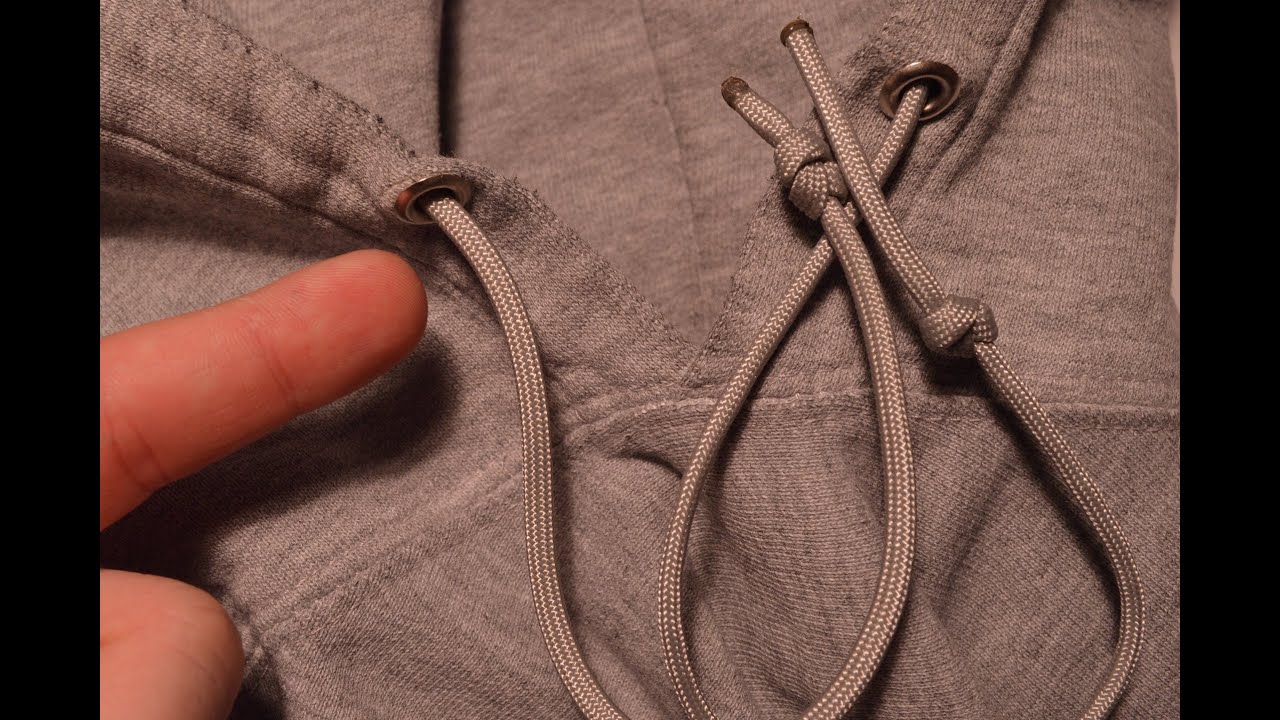 How to Fix Your Drawstring in a Hoodie or Sweat Pants with Paracord ...