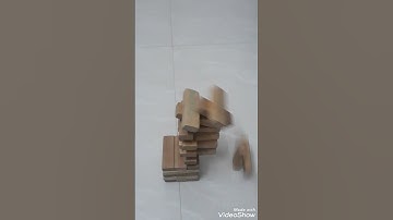 Jenga Domino Effect #Shorts