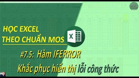 Sử dụng công thức trong excel báo lỗi năm 2024