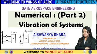 Vibration of beams || GATE Aerospace Structure Topicwise || Aishwarya Dhara
