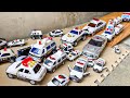 パトカーを大量に自作の道で走行させました。I ran a large number of police cars on my own road.