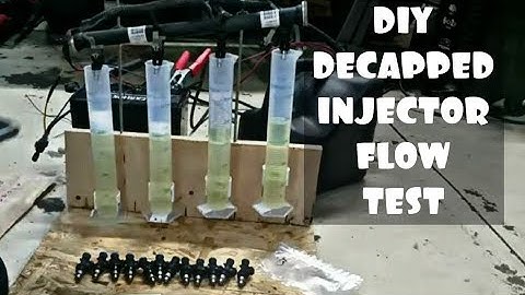 DIY BUDGET TURBO LS DECAPPED INJECTOR FLOW TESTING!!!