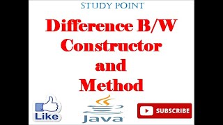 What's the Big Difference Between a Constructor and a Method Find Out Now!