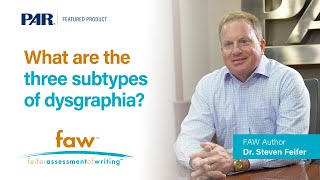What are The Three Subtypes of Dysgraphia