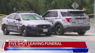 Five People Shot in Car After Leaving Funeral in Bladensburg